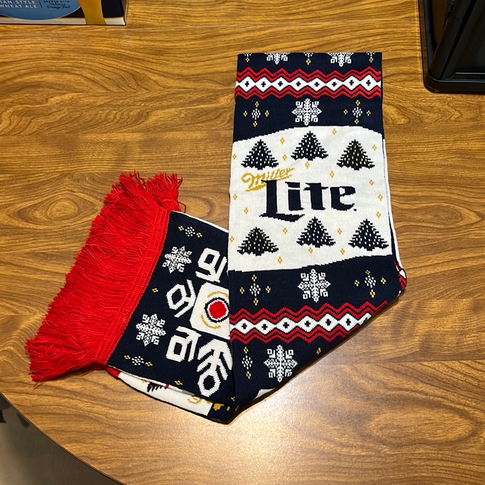 Miller Lite Beer Scarf